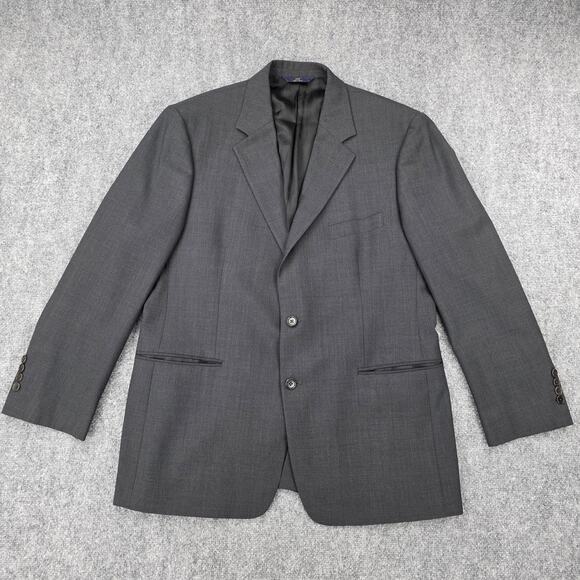 Brooks Brothers Blazer Mens 44R Gray 346 Stretch Wool Two Button Notch Lapel - Picture 3 of 16